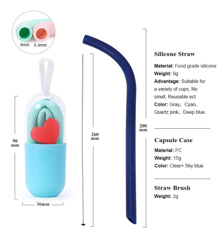 collapsible drinking straw