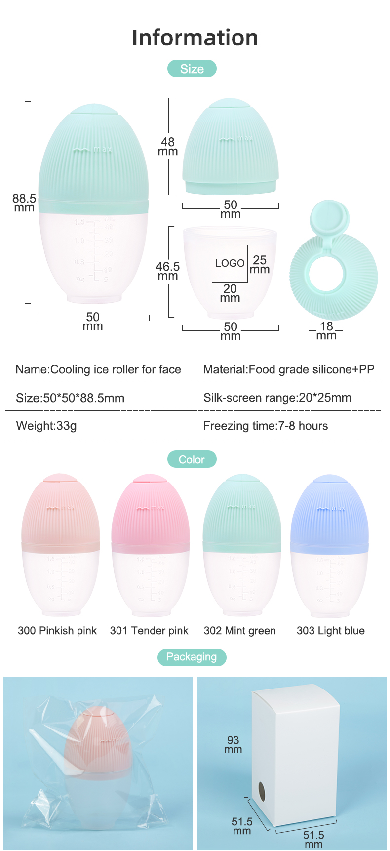 silicone ice roller