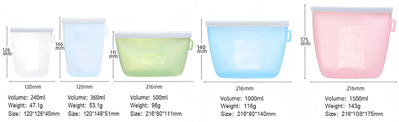 Silicone Food Bags Silicone Food Bags