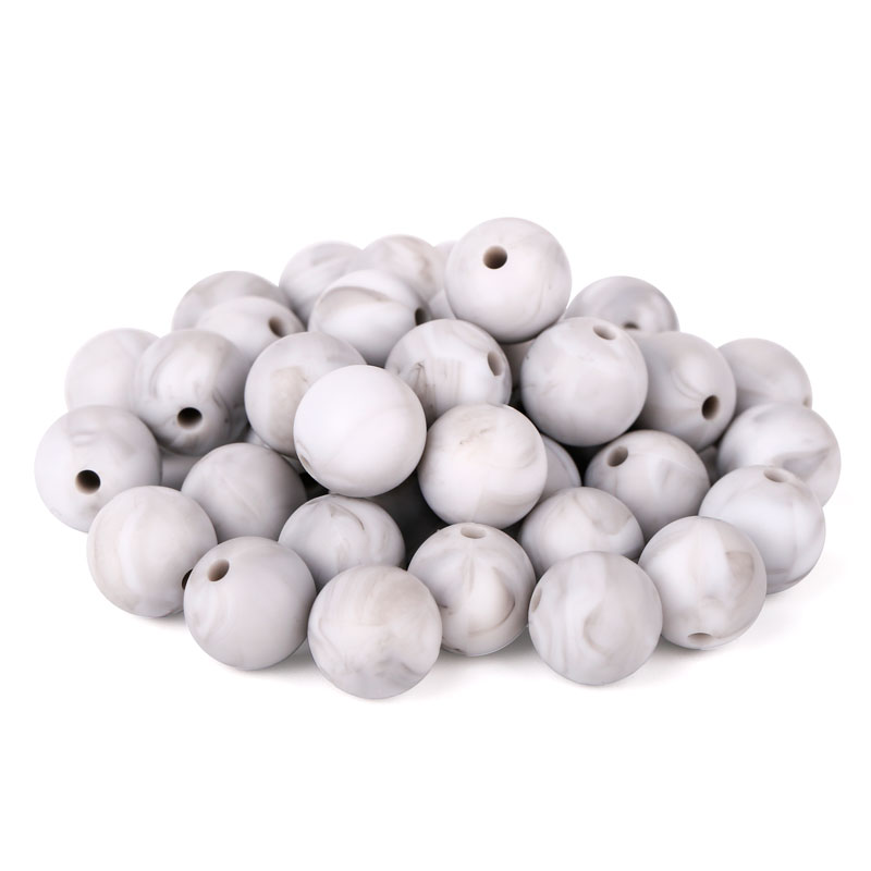 marble silicone beads