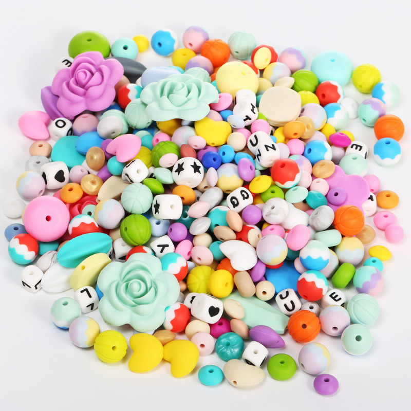 Silicone Letter Beads Teething Beads Bulk Manufacturer