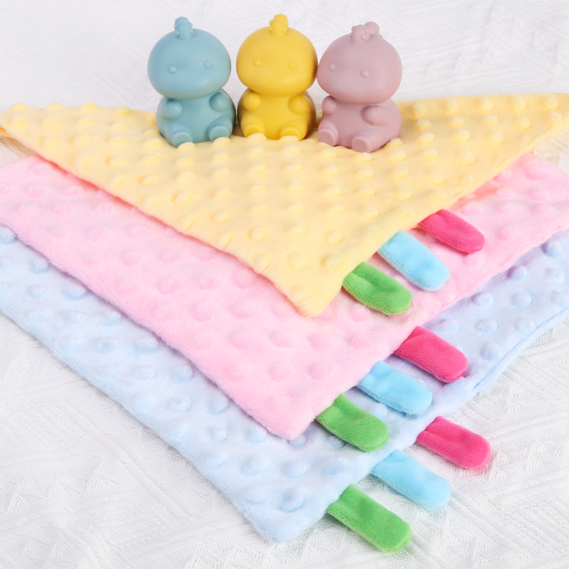 Dino Security Blanket Plush Soft Baby Silicone Teether Toy