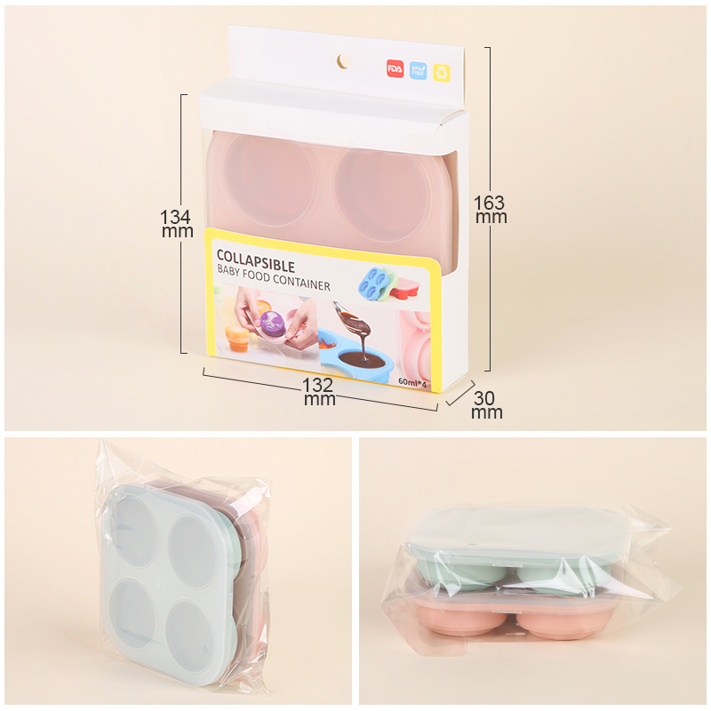 Silicone Collapsible Food Container Ice Tray