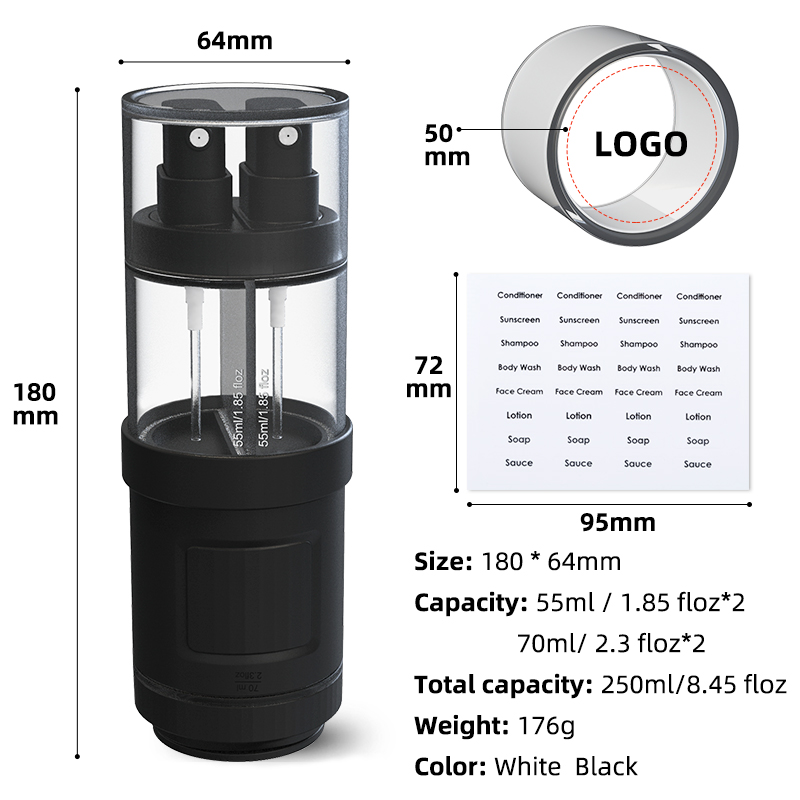 4 In 1 Travel Silicone Containers