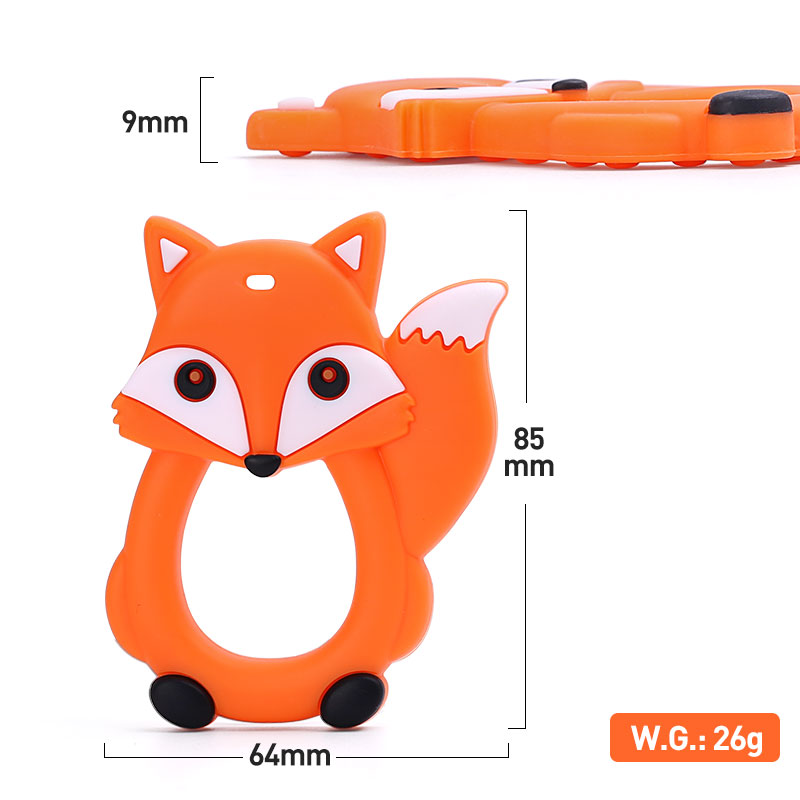 Fox Teether Silicone Teething Toy Wholesale