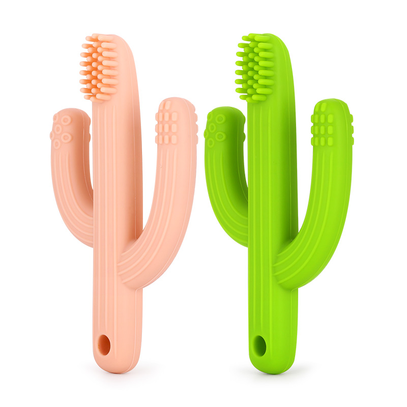 Infant Silicone Toothbrush Cactus Teether