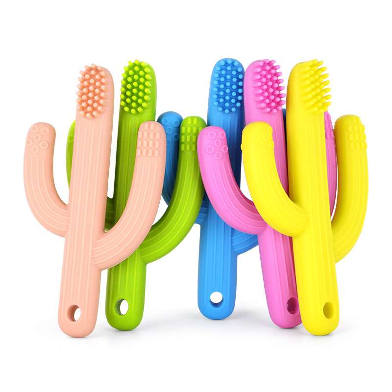 Infant Silicone Toothbrush Cactus Teether