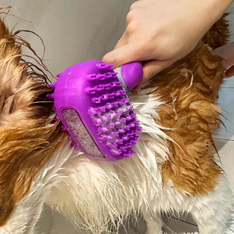 Silicone Dog Shampoo Brush