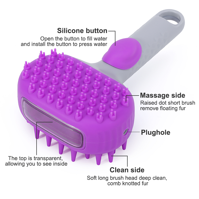 Silicone Dog Shampoo Brush