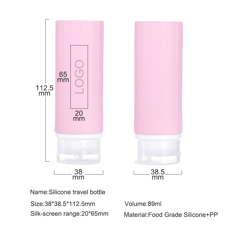 Silicone stand type travel bottle