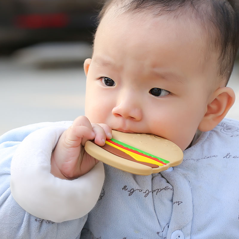 Silicone Hamburger Teether