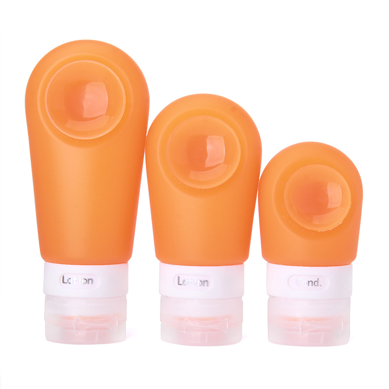 Silicone suction travel bottle