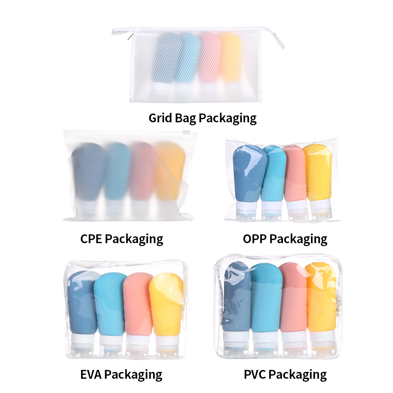 Silicone travel bottle set