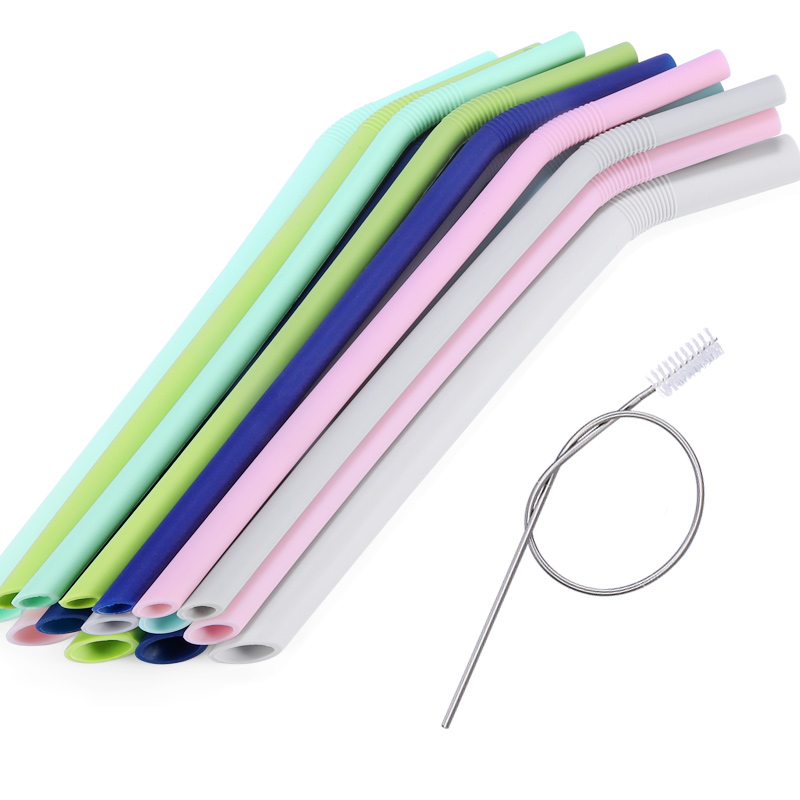 Silicone bendable straw