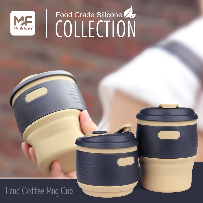 Collapsible Silicone Coffee Cup Custom