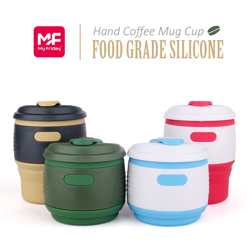 Collapsible Silicone Coffee Cup Custom