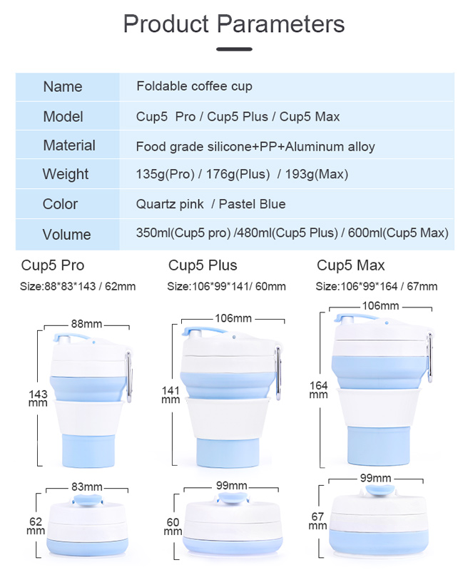 Collapsible Coffee Cup Custom