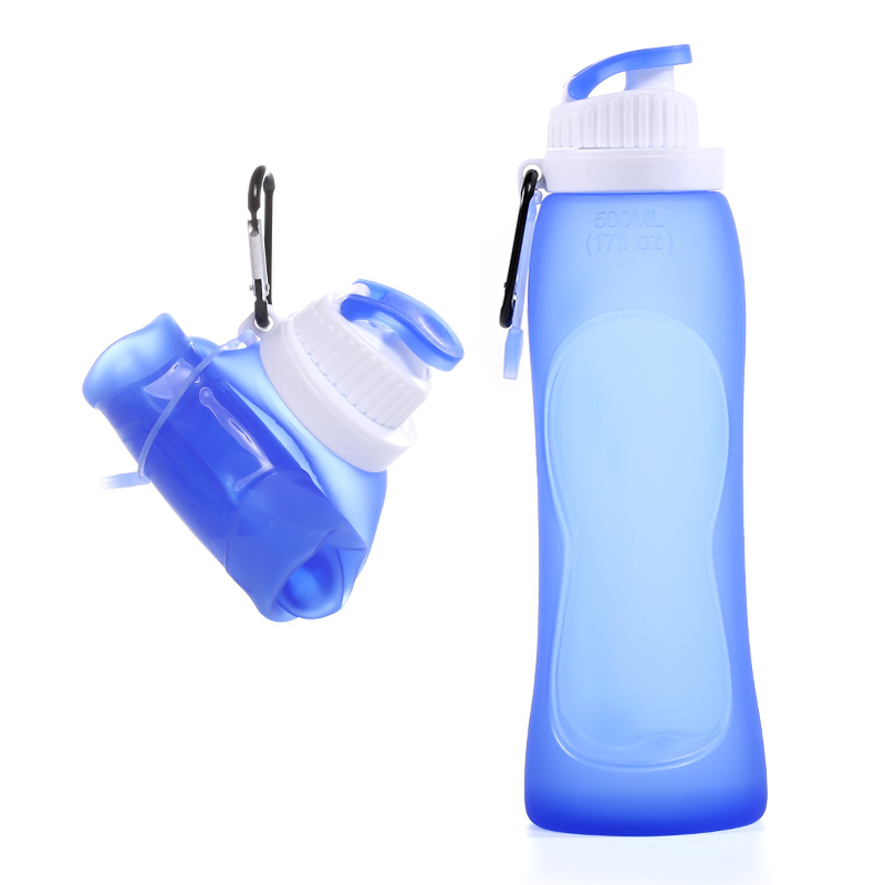 Silicone drinking bottle