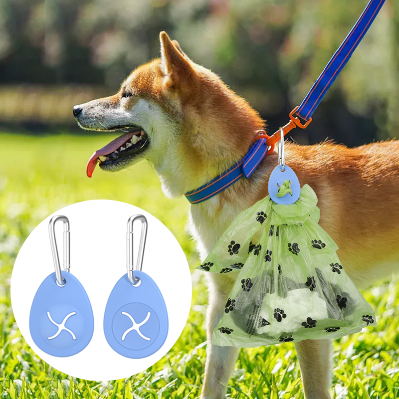 Silicone dog poop carrier