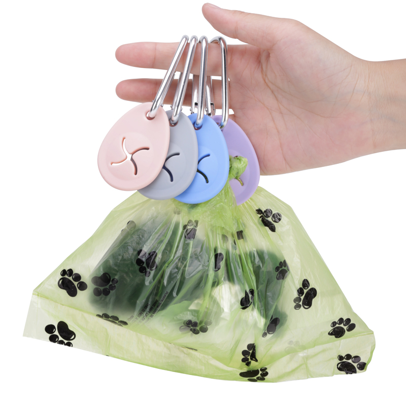 Silicone dog poop carrier