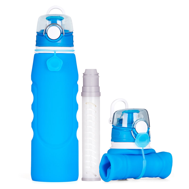 silicone water filter bottle