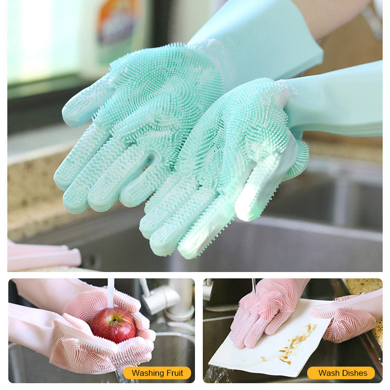 Can you wash dishes with silicone gloves?