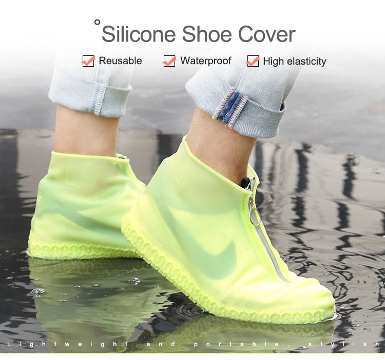 Silicone Shoe Covers, Waterproof Overshoes Rain Shoe Covers Reusable
